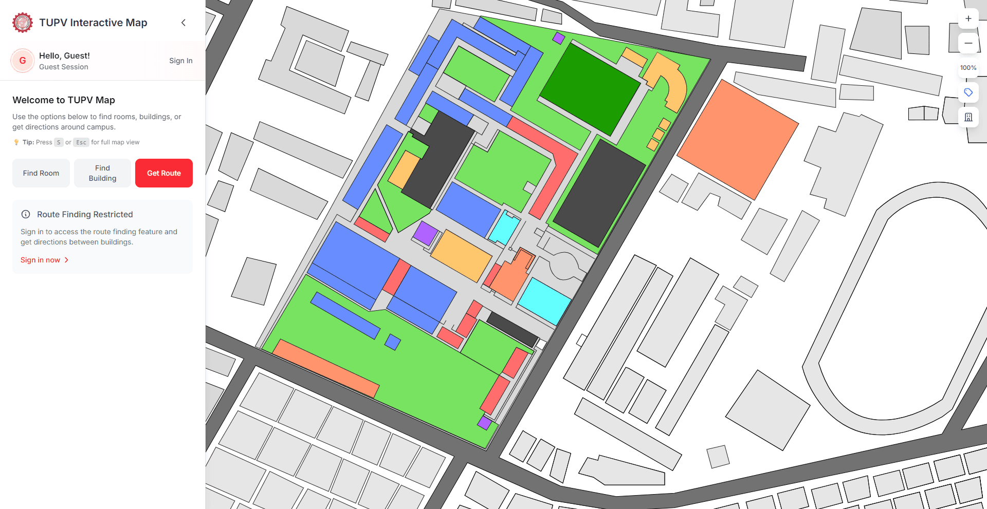 TUPV Interactive Map